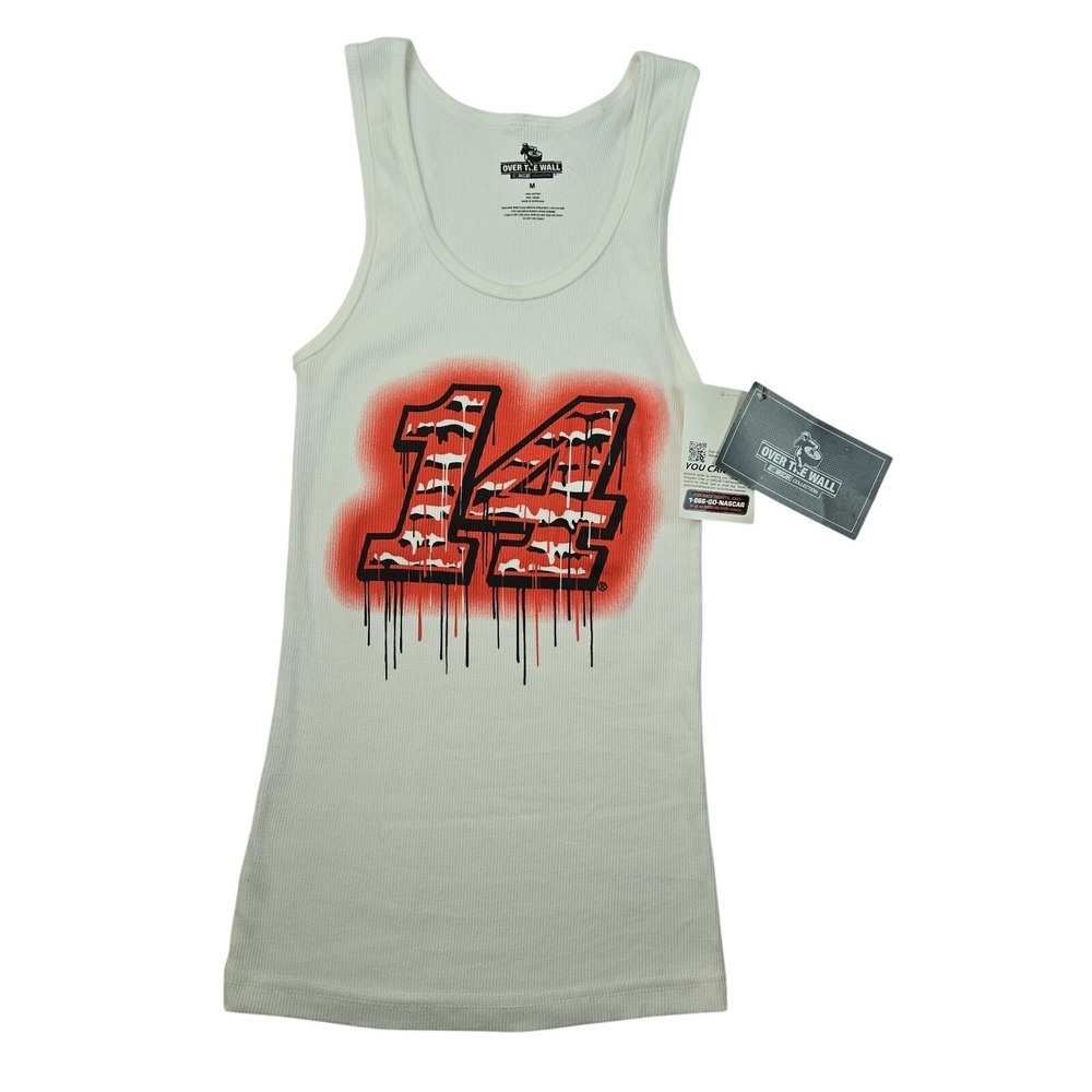 Tony Stewart #14 NASCAR Over The Wall Ribbed Tank Top Medium NWT